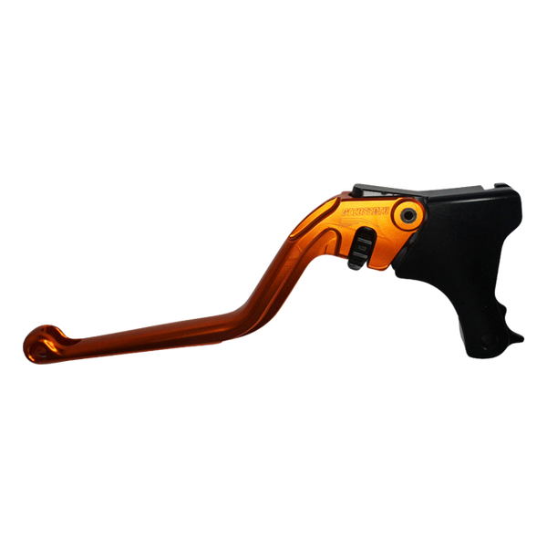 Accossato clutch lever ESB008 with orange blade and black hub for BMW F800GT (2013-2018)