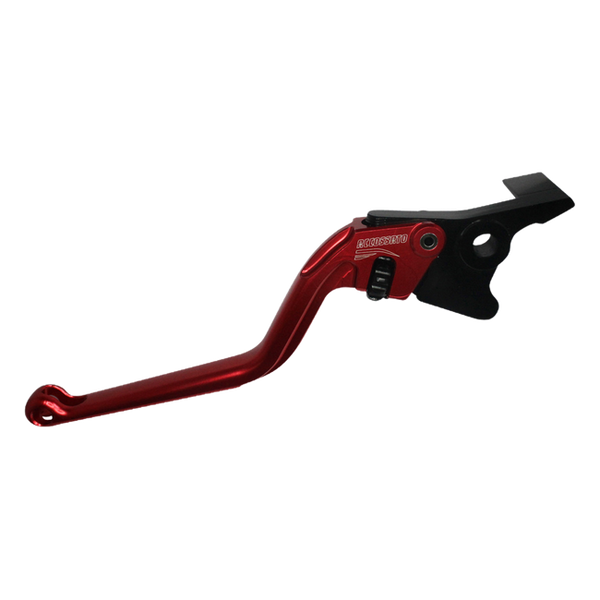 Accossato clutch lever ESC023 with red blade and black hub for Aprilia SHIVER 750 (2007-2017)