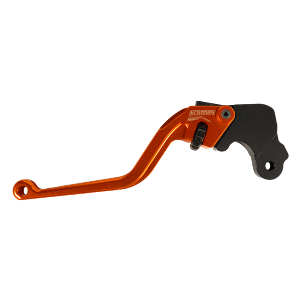 Accossato clutch lever ESC037 with orange blade and black hub for Moto Guzzi V9 BOBBER (2016-2020)