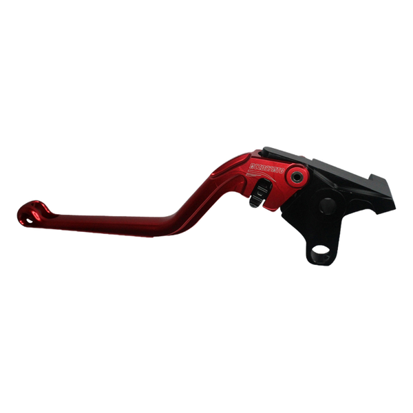 Accossato clutch lever ESC777 with red blade and black hub for Triumph TROPHY 1200 (2013-2017)