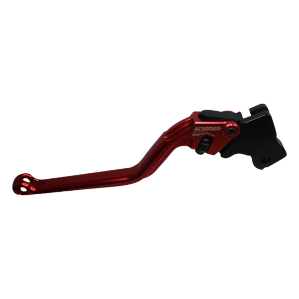 Accossato clutch lever ESD082 with red blade and black hub for Ducati MONSTER 821 STRIPE (2014-2019)