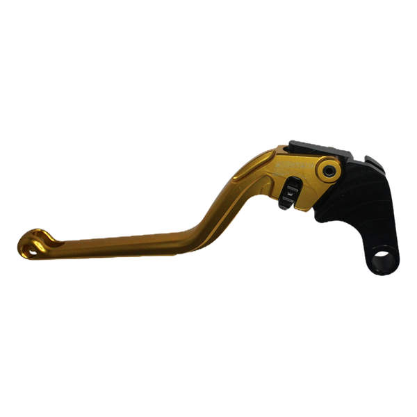 Accossato clutch lever ESH065 with gold blade and black hub for Honda CBR650F (2014-2018)