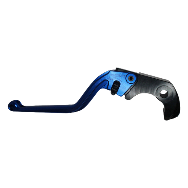Accossato clutch lever ESH088 with blue blade and black hub for Kawasaki ZZR1400 (2006-2020)