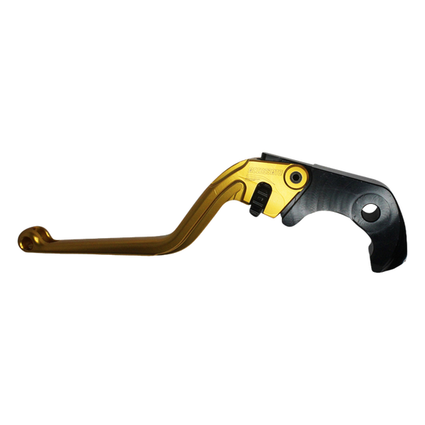 Accossato clutch lever ESH088 with gold blade and black hub for Kawasaki ZZR1400 (2006-2020)