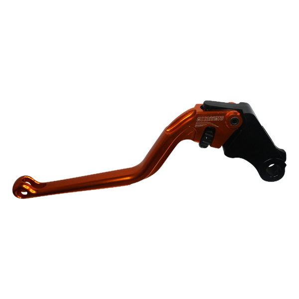 Accossato clutch lever ESH250 with orange blade and black hub for Honda MSX125 (2014-2022)