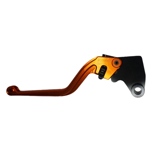 Accossato clutch lever ESK025 with orange blade and black hub for Kawasaki Z300 (2015-2018)