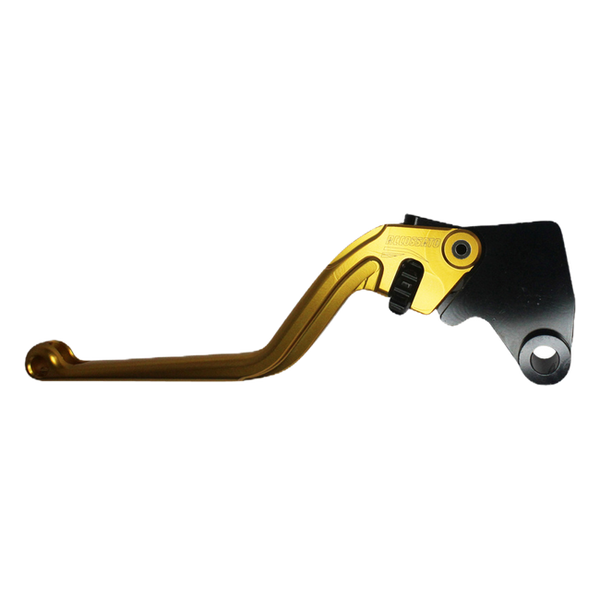 Accossato clutch lever ESK025 with gold blade and black hub for Kawasaki Z125 (2019-2020)