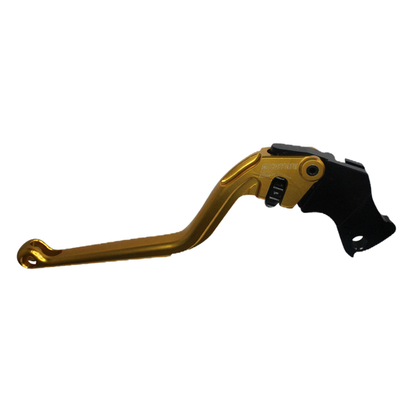 Accossato clutch lever ESK390 with gold blade and black hub for KTM 200 DUKE (2014-2016, 2021)