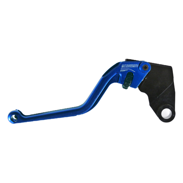 Accossato clutch lever ESK828 with blue blade and black hub for Kawasaki Z1000 (2003-2020, 2022-2024)