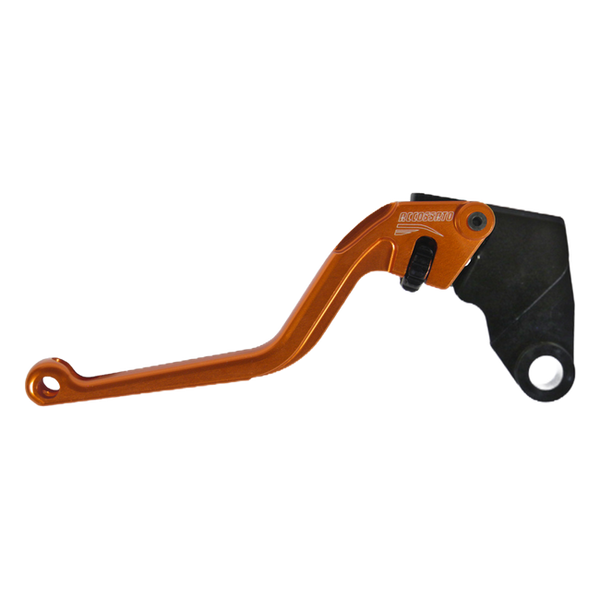 Accossato clutch lever ESK828 with orange blade and black hub for Kawasaki ZX-6R (2000-2026)