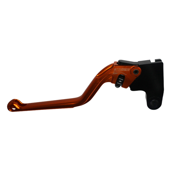 Accossato clutch lever EST333 with orange blade and black hub for Triumph AMERICA (2006-2016)