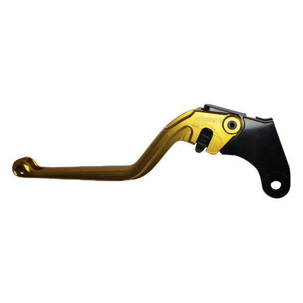 Accossato clutch lever ESV004 with gold blade and black hub for Aprilia Tuono V4 R - Aprc 1000 (2011-2016)