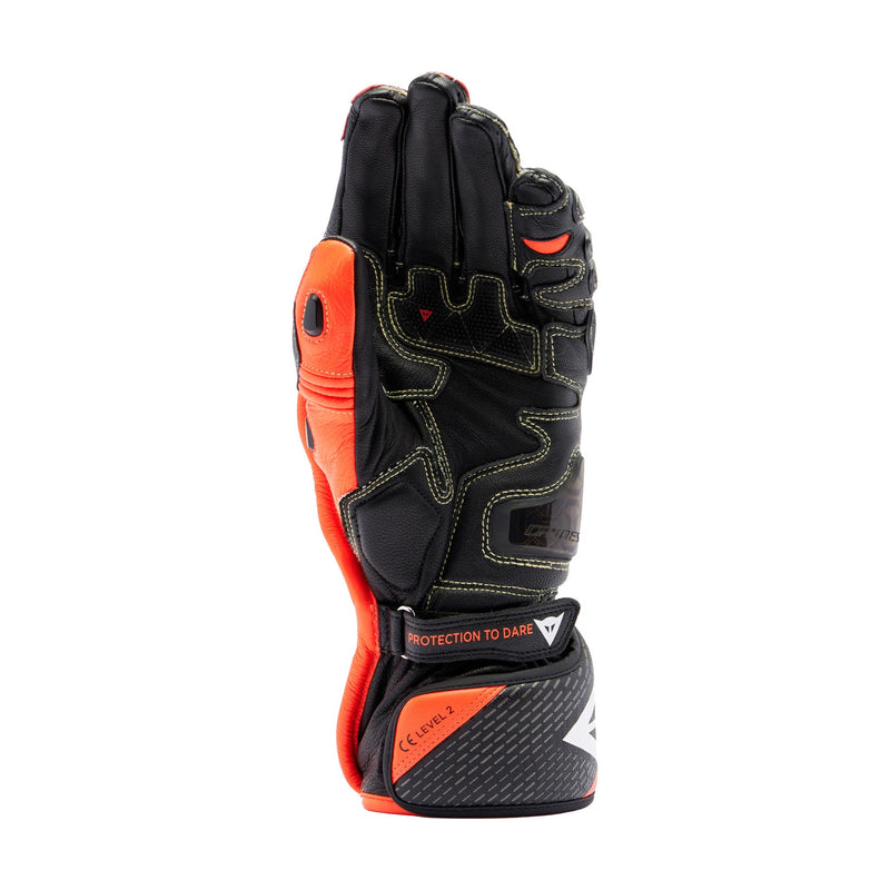 Dainese Full Metal 7 Racing motorcycle gloves in black and red