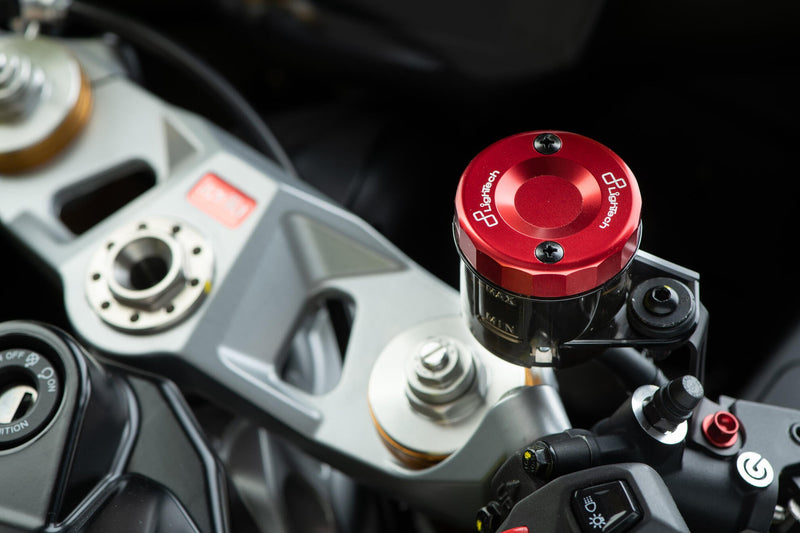LighTech FBC04 front brake reservoir cap for Ducati Panigale 1199 in anodised aluminium