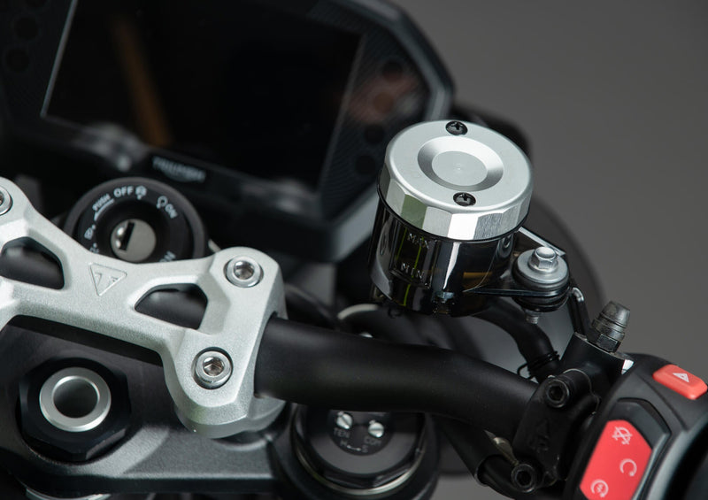 LighTech FBC04 anodised Ergal aluminium front brake reservoir cap for Ducati Panigale 959