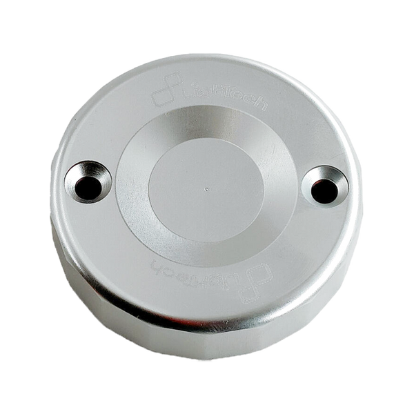 LighTech FBC04 front brake fluid reservoir cap for Aprilia RSV4, anodised Ergal aluminium