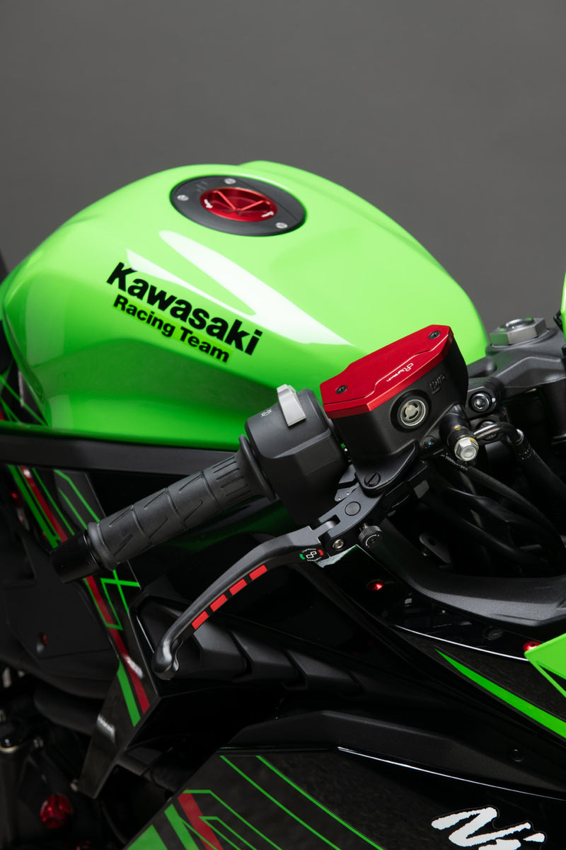 LighTech FBC16 anodised Ergal aluminium front brake reservoir cap for Kawasaki ZX-4 RR