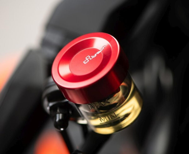 LighTech FBC27 rear brake reservoir cap for Ducati Panigale V4 V4S V4R 2025-2026 anodised aluminium