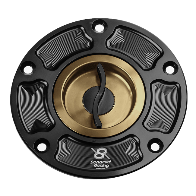 Bonamici Racing FC030 quick-release fuel cap for Aprilia RSV4 and RSV4 1100