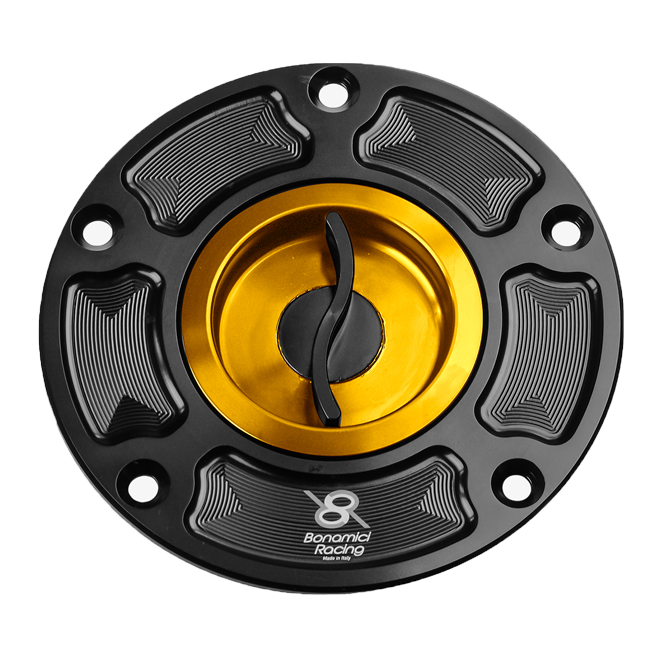 Bonamici Racing FC030 quick-release fuel cap for Aprilia RSV4 and RSV4 1100