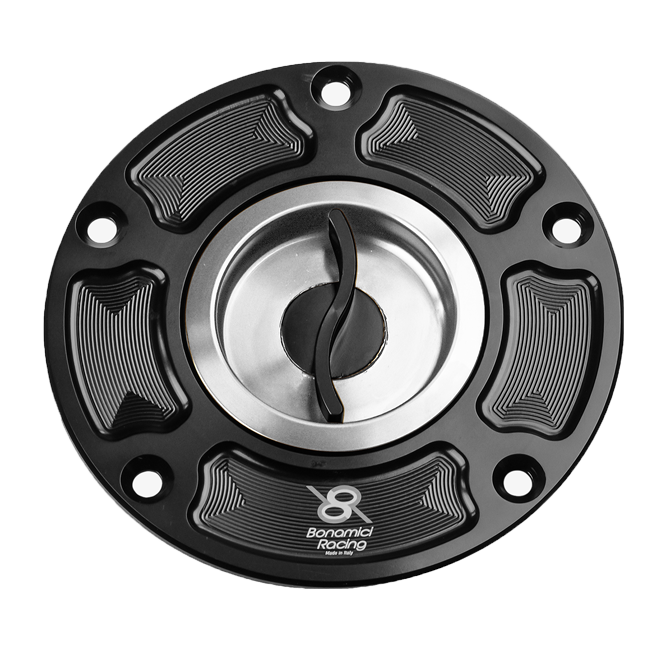 Bonamici Racing FC030 quick-release fuel cap for Aprilia RSV4 and RSV4 1100