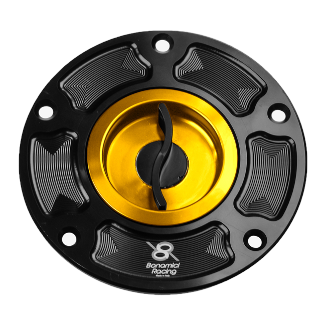Bonamici Racing FC050 quick-release fuel cap for Ducati Panigale 959 in anodised finish