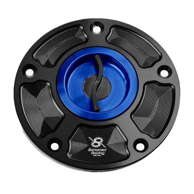 Bonamici Racing quick-release fuel cap FC070 for Kawasaki ZX-6R 636 RR anodised finish