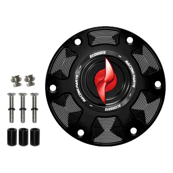 Accossato fuel tank cap FC101 for MV Agusta RVS #1 800, with red pin