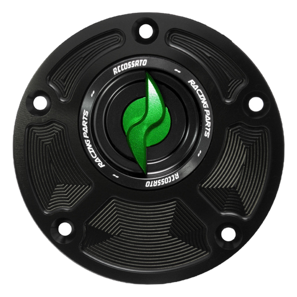 Accossato fuel tank cap FC104 for Ducati MONSTER 1200, with green pin