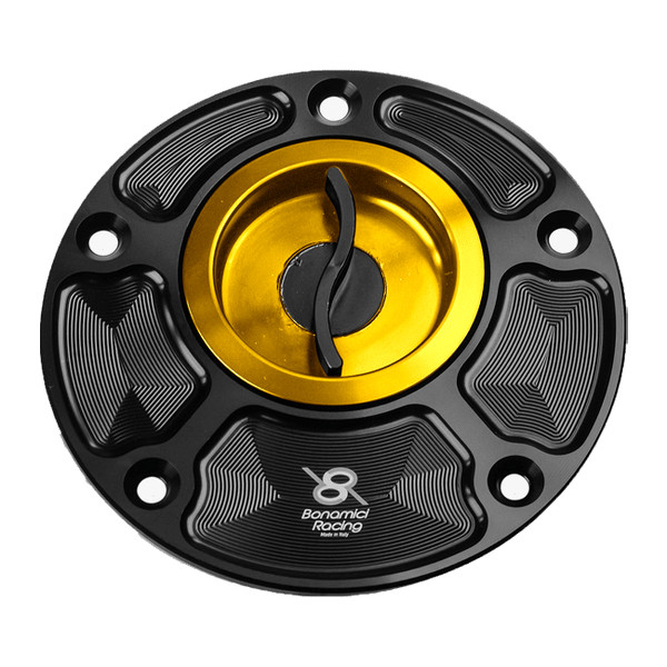 Bonamici Racing FC110 quick-release fuel cap for Yamaha YZF-R1/M in anodised finish