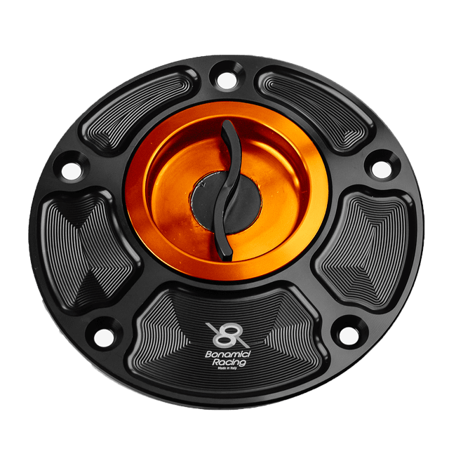 Bonamici Racing FC110 quick-release fuel cap for Yamaha YZF-R1/M in anodised finish