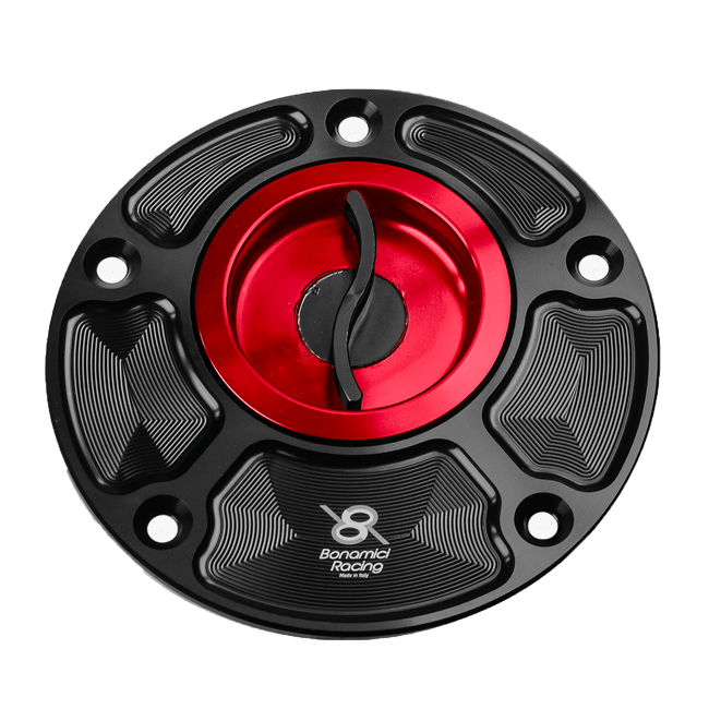 Bonamici Racing FC110 quick-release fuel cap for Yamaha YZF-R1/M in anodised finish