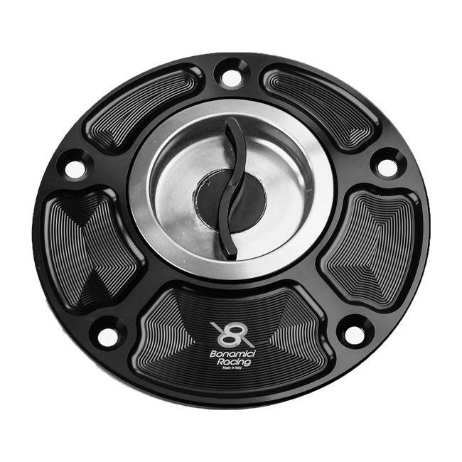 Bonamici Racing FC110 quick-release fuel cap for Yamaha YZF-R1/M in anodised finish