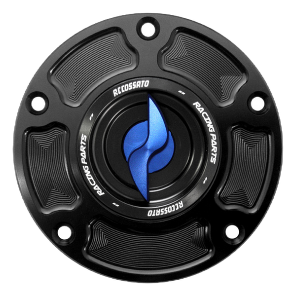 Accossato fuel tank cap FC119 for MV Agusta BRUTALE 1000 RR, with blue pin