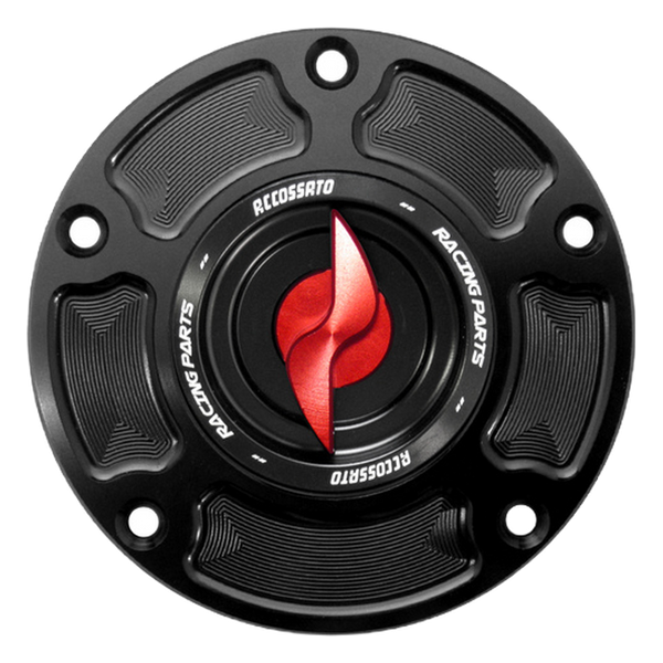 Accossato fuel tank cap FC119 for MV Agusta BRUTALE 1000 RR, with red pin