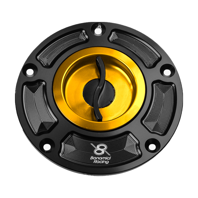 Bonamici Racing quick-release fuel cap FC120 for Honda CBR 1000 RR SC77 in anodised finish