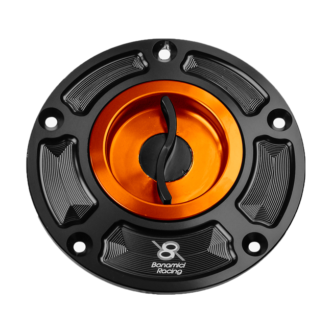 Bonamici Racing quick-release fuel cap FC120 for Honda CBR 1000 RR SC77 in anodised finish