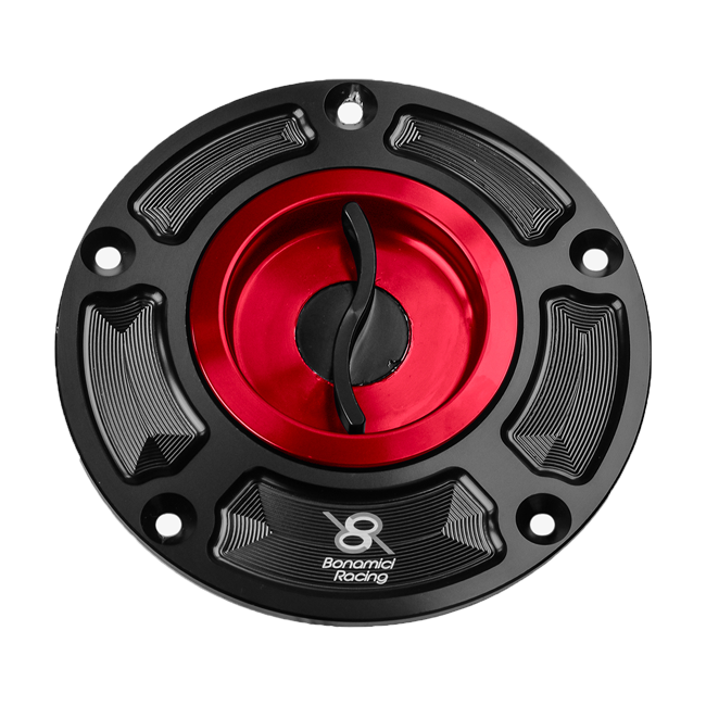 Bonamici Racing quick-release fuel cap FC120 for Honda CBR 1000 RR SC77 in anodised finish