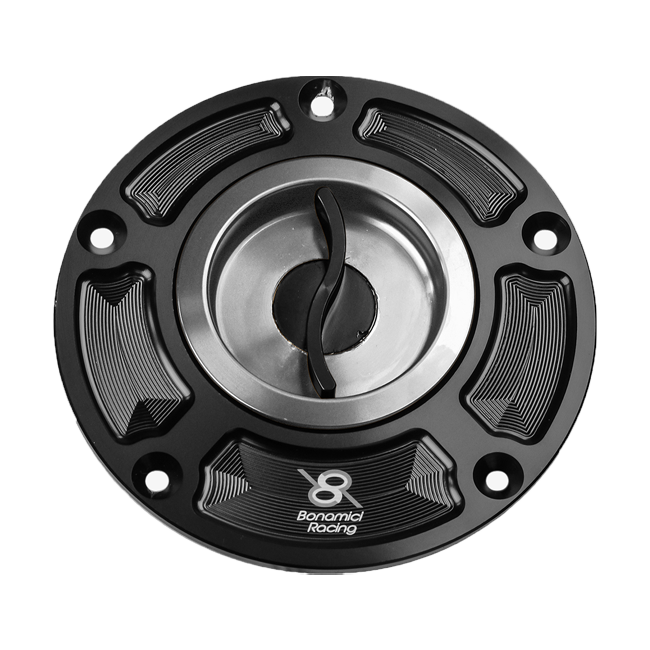 Bonamici Racing quick-release fuel cap FC120 for Honda CBR 1000 RR SC77 in anodised finish
