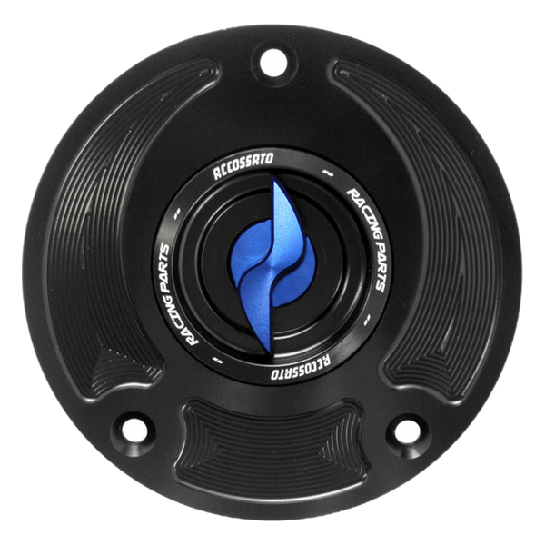 Accossato fuel tank cap FC122 for Suzuki DL1000 V-STROM, with blue pin