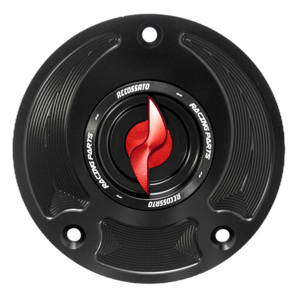 Accossato fuel tank cap FC122 for Suzuki DL1000 V-STROM, with red pin