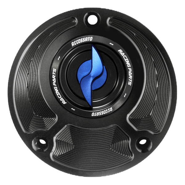 Accossato fuel tank cap FC124 for Yamaha MT-09, with blue pin