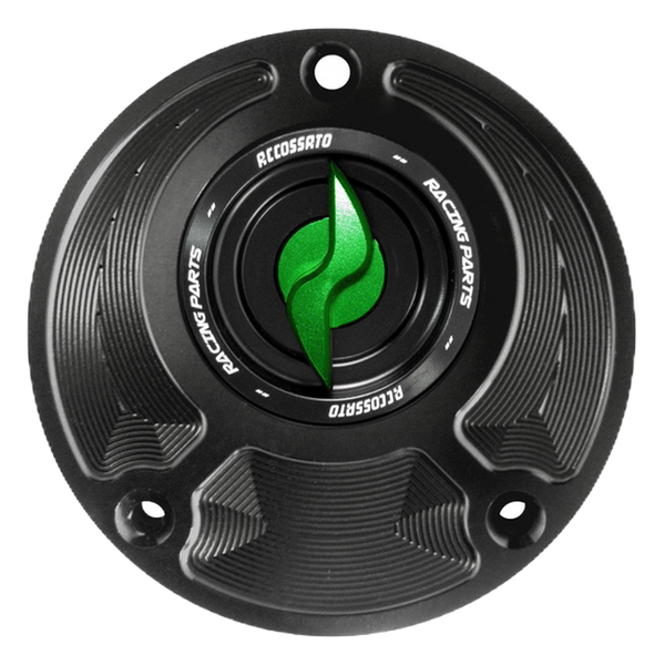 Accossato fuel tank cap FC124 for Yamaha MT-09, with green pin