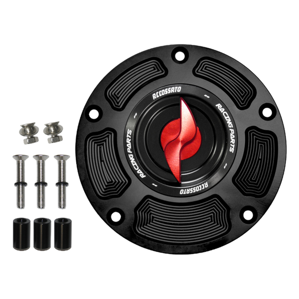 Accossato fuel tank cap FC125 for Honda CB 650 R, with red pin