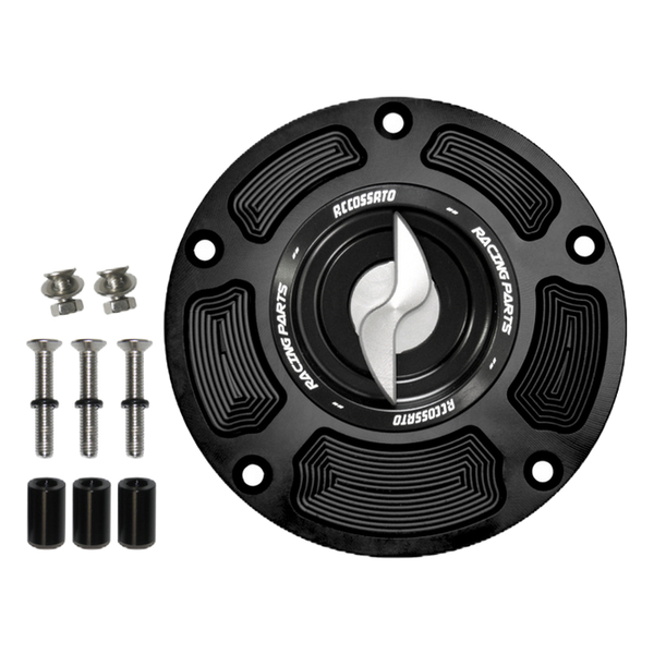 Accossato fuel tank cap FC125 for Honda CB 650 R, with silver pin