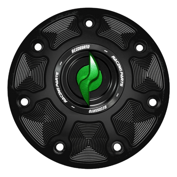 Accossato fuel tank cap FC127 for KTM 125 DUKE, with green pin