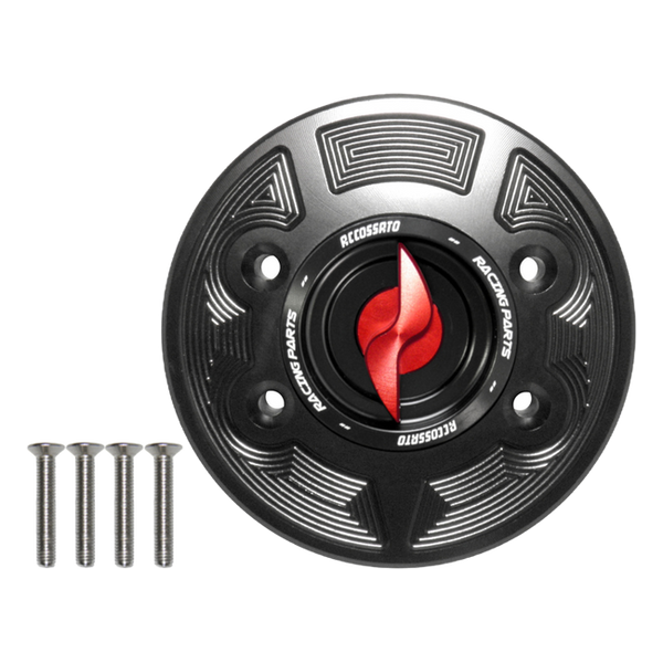 Accossato fuel tank cap FC133 for BMW S1000RR, with red pin