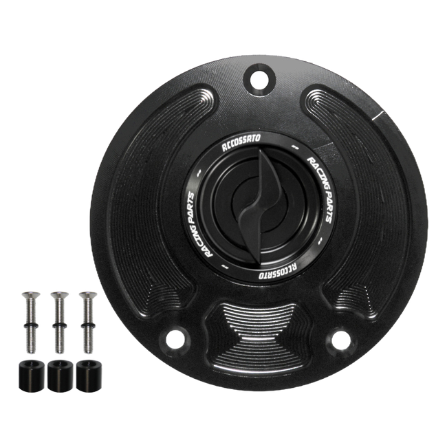 Accossato fuel tank cap FC143 for Kawasaki Z1000R, with black pin
