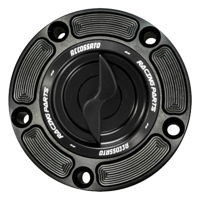 Accossato fuel tank cap FC148 for Buell EBR 1190, with black pin