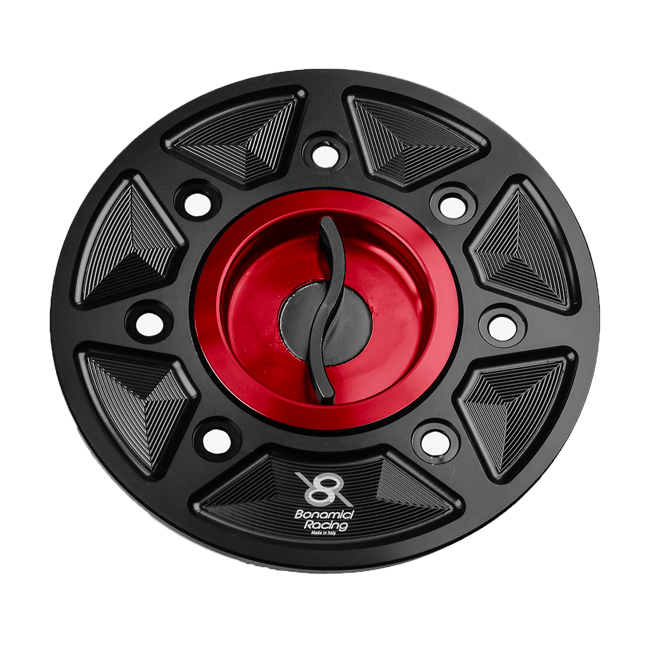 Bonamici Racing FC170 quick-release fuel cap for Kawasaki Ninja 400 anodised finish
